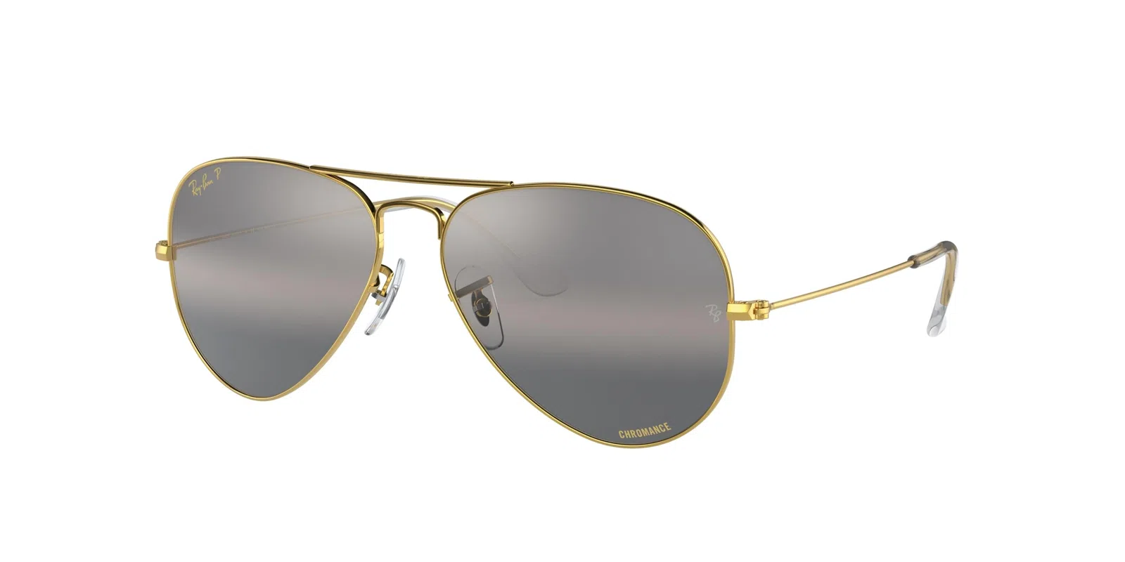 Ray Ban RB 3025 Aviator Large Metal Sunglasses - Medium - 58mm - Silver - view 78
